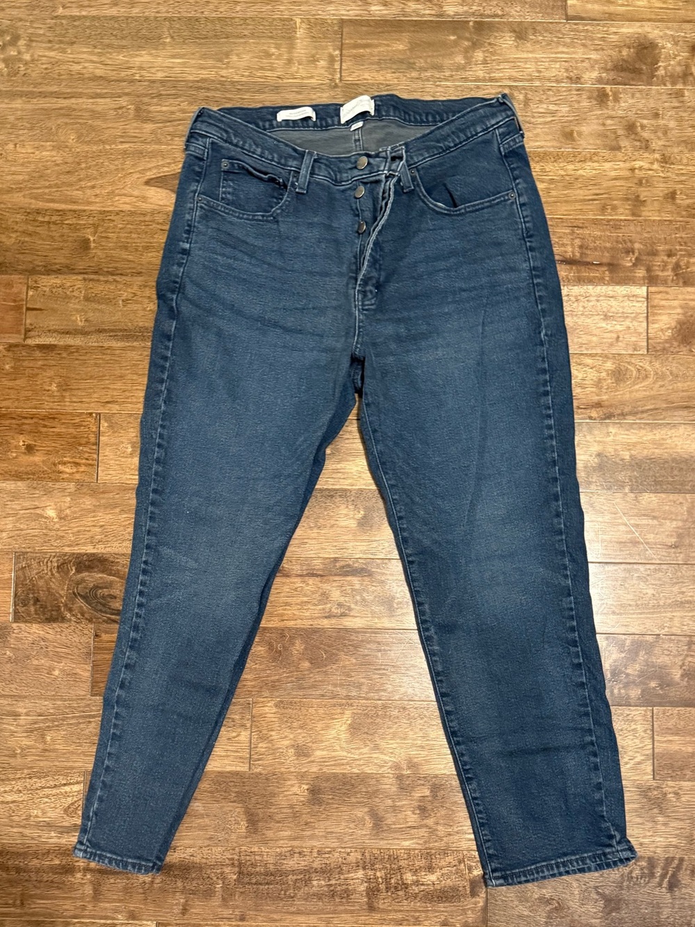 Universal Thread Mid Rise Boot Slim Jeans Women’s Size 16 Dark Wash Button Fly - Picture 1 of 5